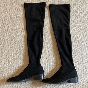 Black over the knee boots!